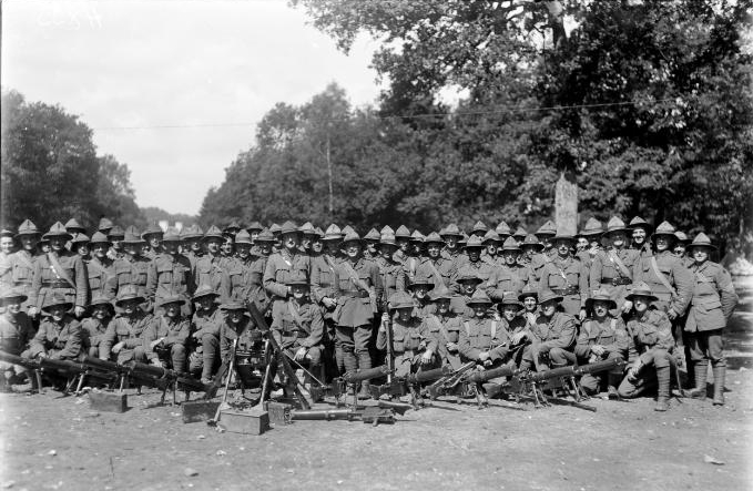 Rifle Brigade posing after a successful raid